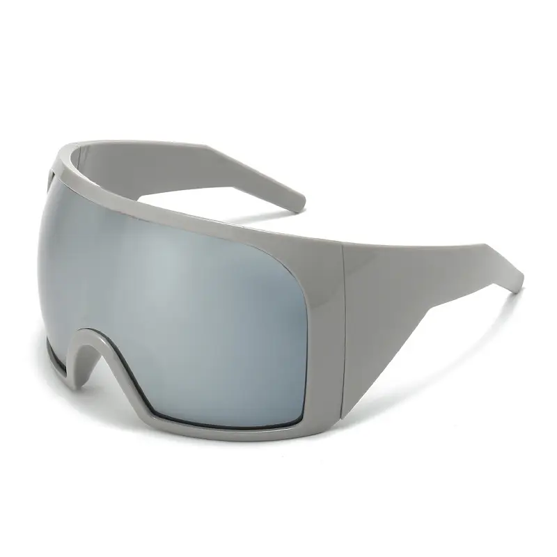 Pink Integrated Lens Ski Sunglasses for Men Women - Image 2
