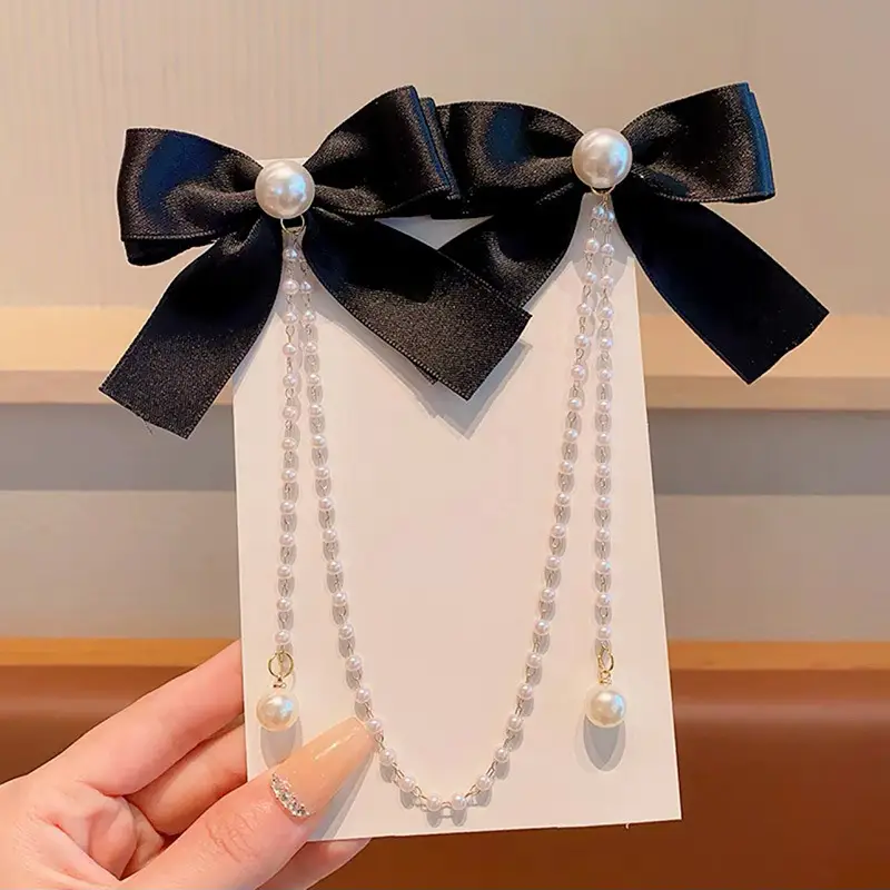 Red New Year Hairpin for Girls Pearl Tassel — feature 63