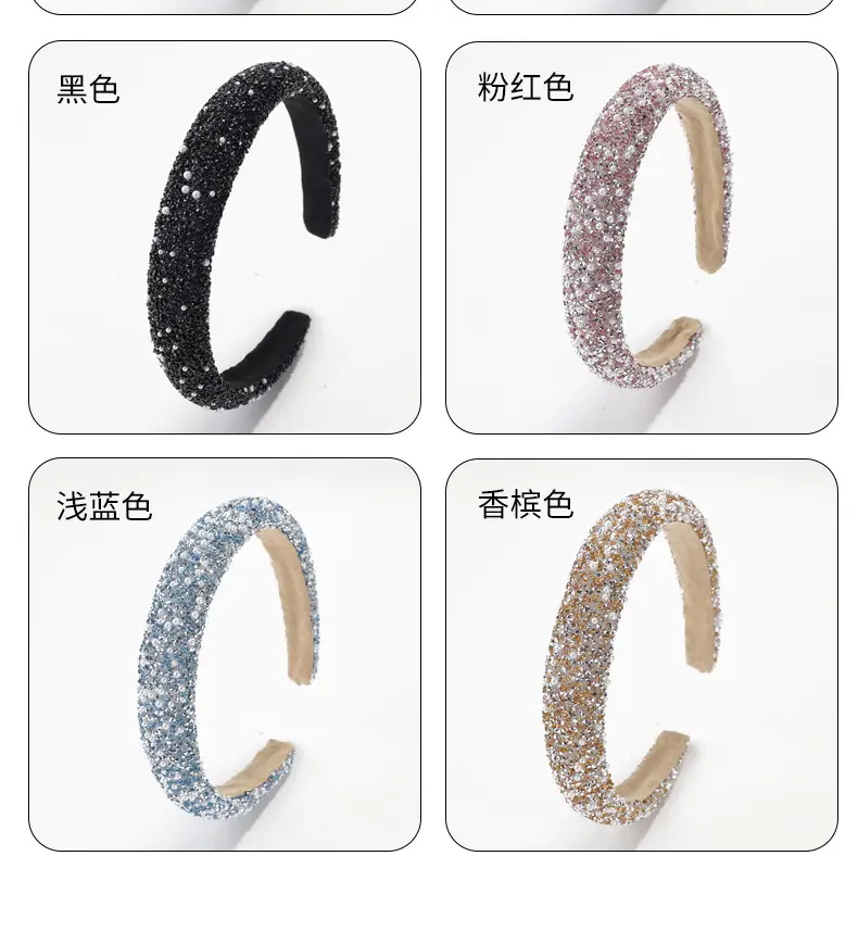 Luxury Pearl Skull Headband with Diamonds — feature 10