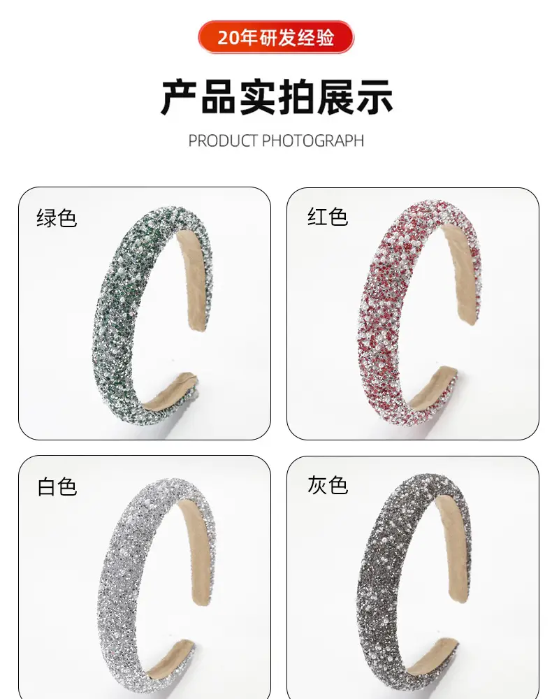 Luxury Pearl Skull Headband with Diamonds — feature 9