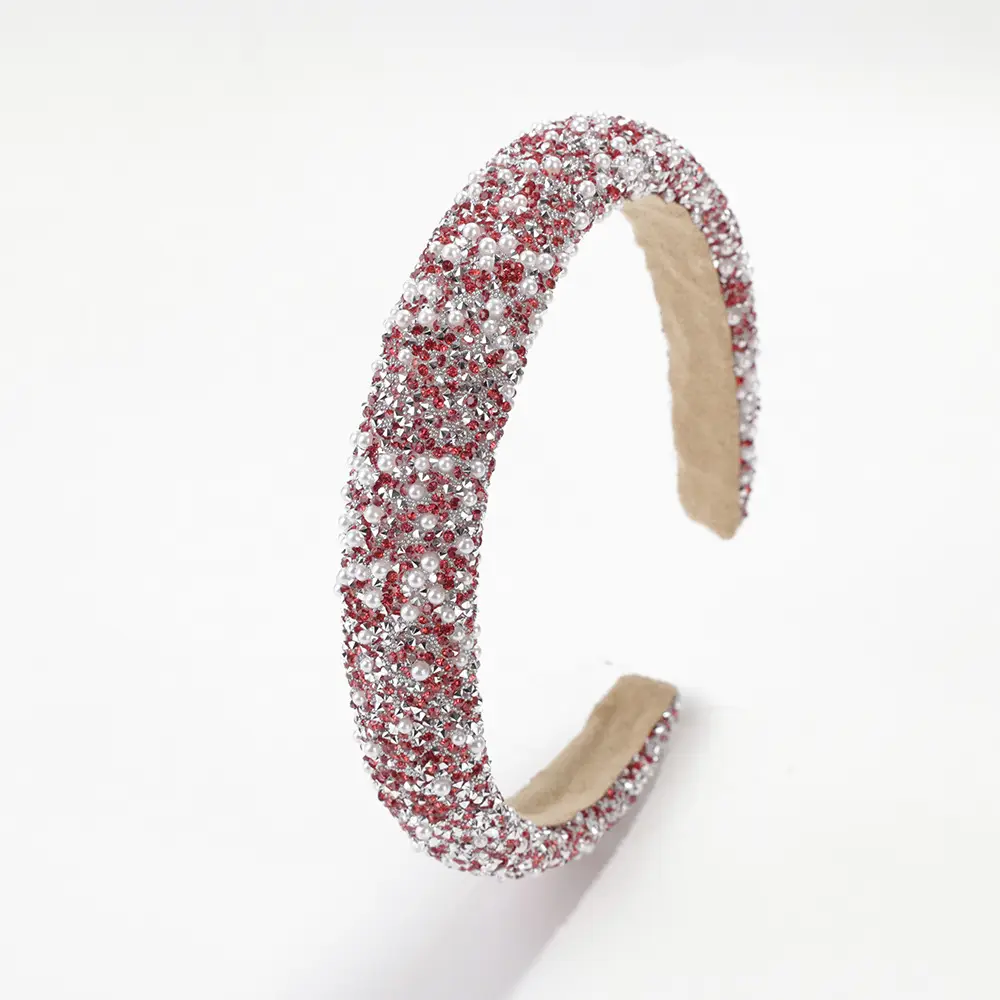 Luxury Pearl Skull Headband with Diamonds - Image 2