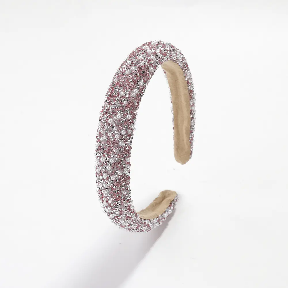 Luxury Pearl Skull Headband with Diamonds - Image 6