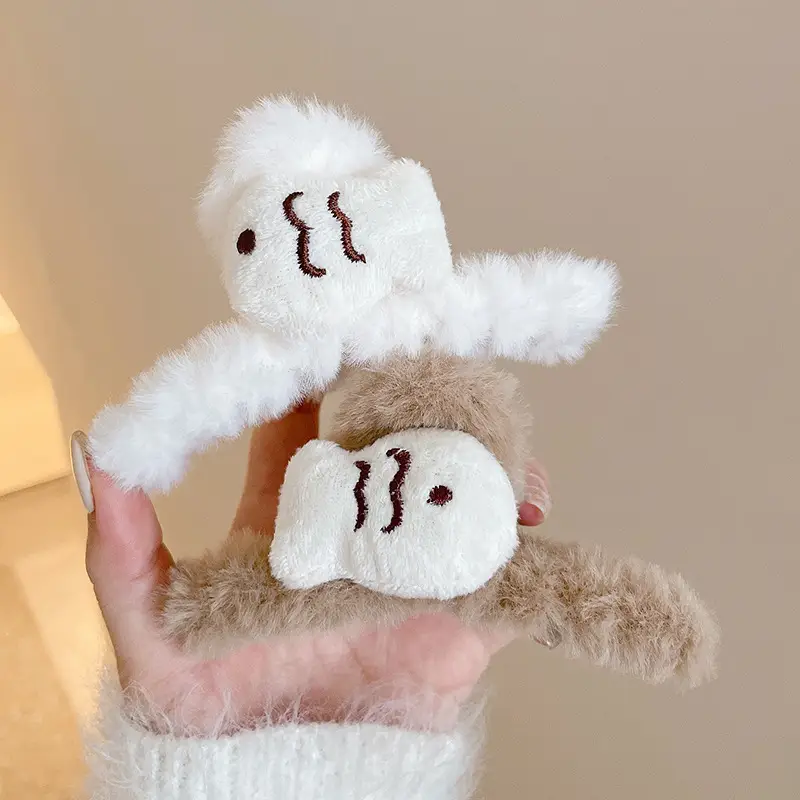 New Arrival Fish Clip Plush Hair Accessories for Women - Image 6