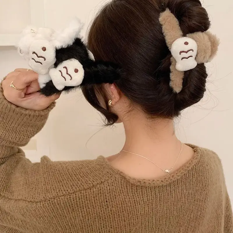 New Arrival Fish Clip Plush Hair Accessories for Women - Image 8