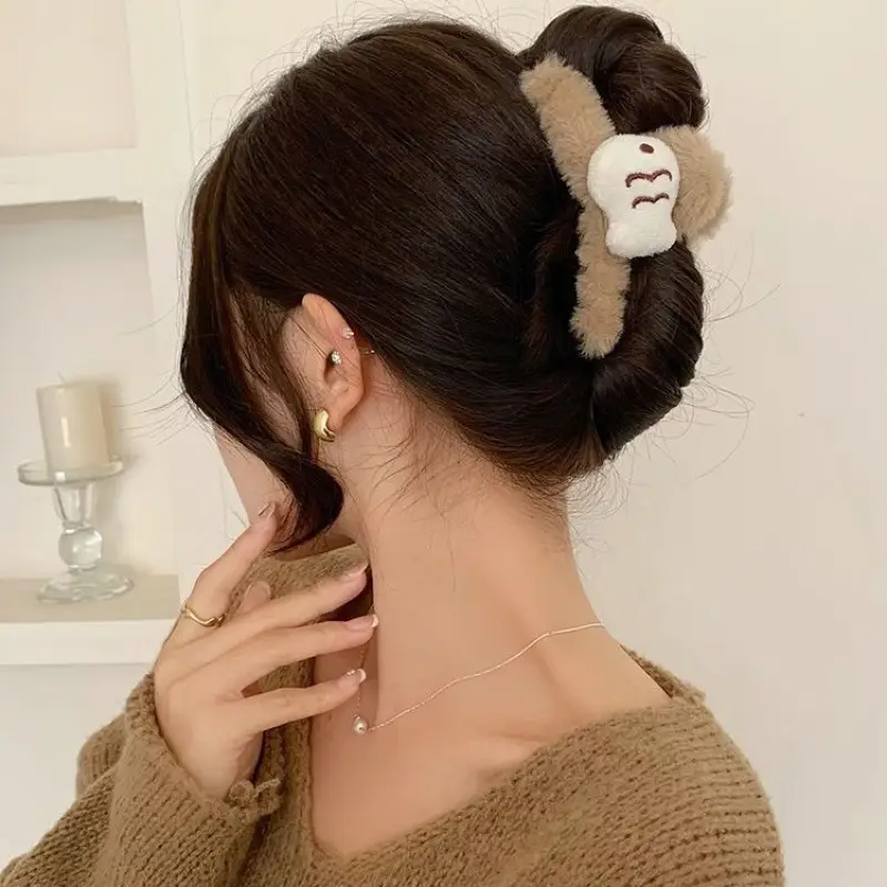 New Arrival Fish Clip Plush Hair Accessories for Women - Image 9