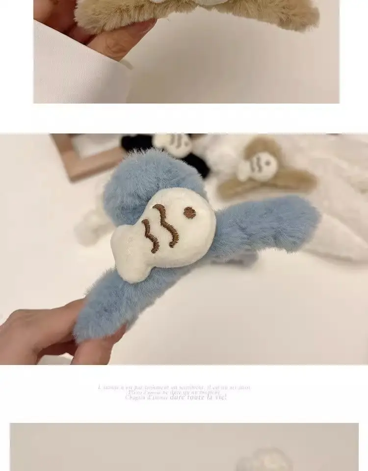 New Arrival Fish Clip Plush Hair Accessories for Women — feature 6