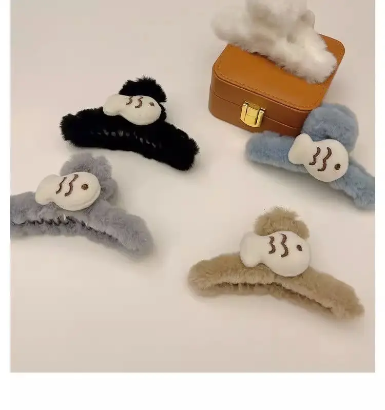 New Arrival Fish Clip Plush Hair Accessories for Women — feature 7