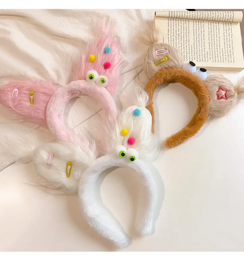2023 New Funny Ears Headband with Heart Design — feature 1