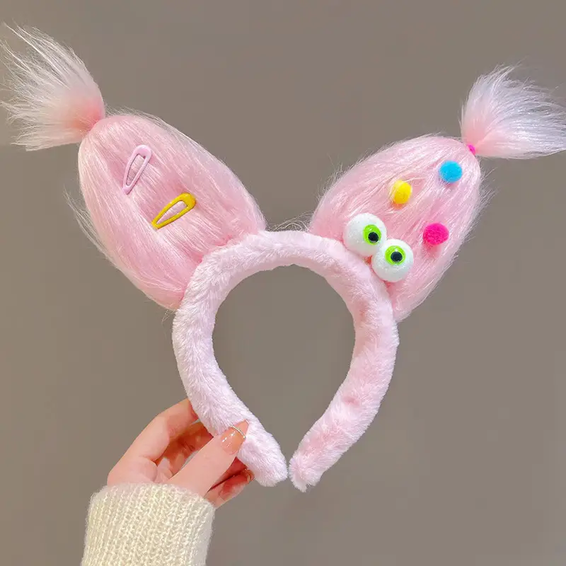 2023 New Funny Ears Headband with Heart Design