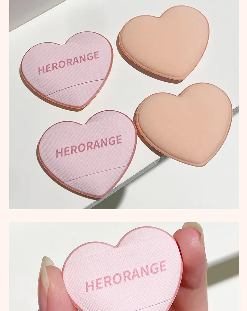 HERORANGE Love Thumb Powder Puff Wet Dry Makeup Fixer — feature 10