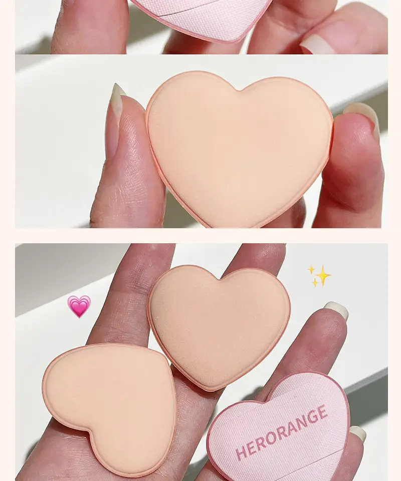 HERORANGE Love Thumb Powder Puff Wet Dry Makeup Fixer — feature 11