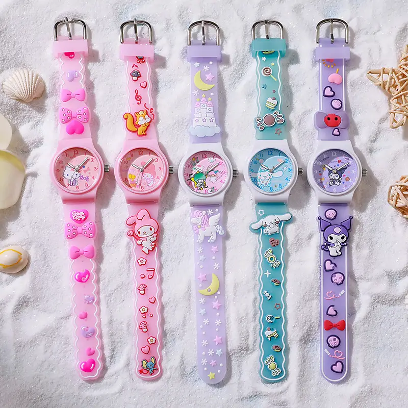 New Cute Cartoon Children's Watch Jelly Primary School Student Watch Quartz Watch Boy Girl Gift