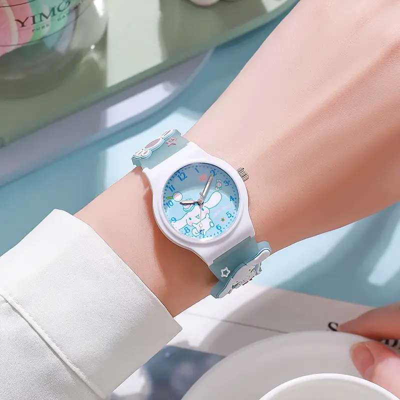 New Cute Cartoon Children's Watch Jelly Primary School Student Watch Quartz Watch Boy Girl Gift