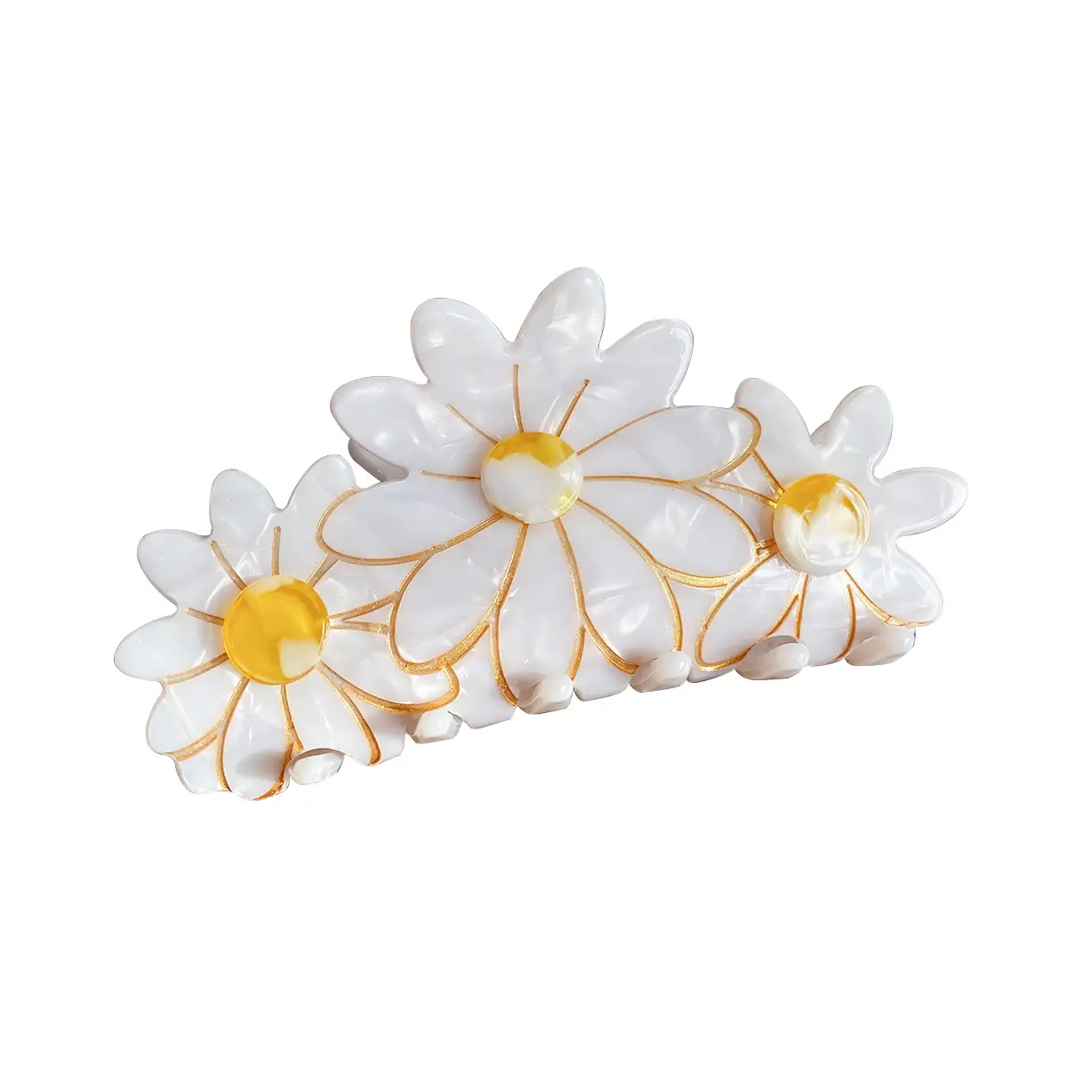 Sweet Acrylic Daisy Hairpin for Women - Image 9