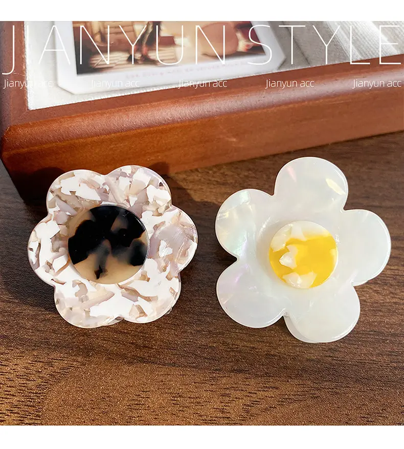 Sweet Acrylic Daisy Hairpin for Women — feature 7