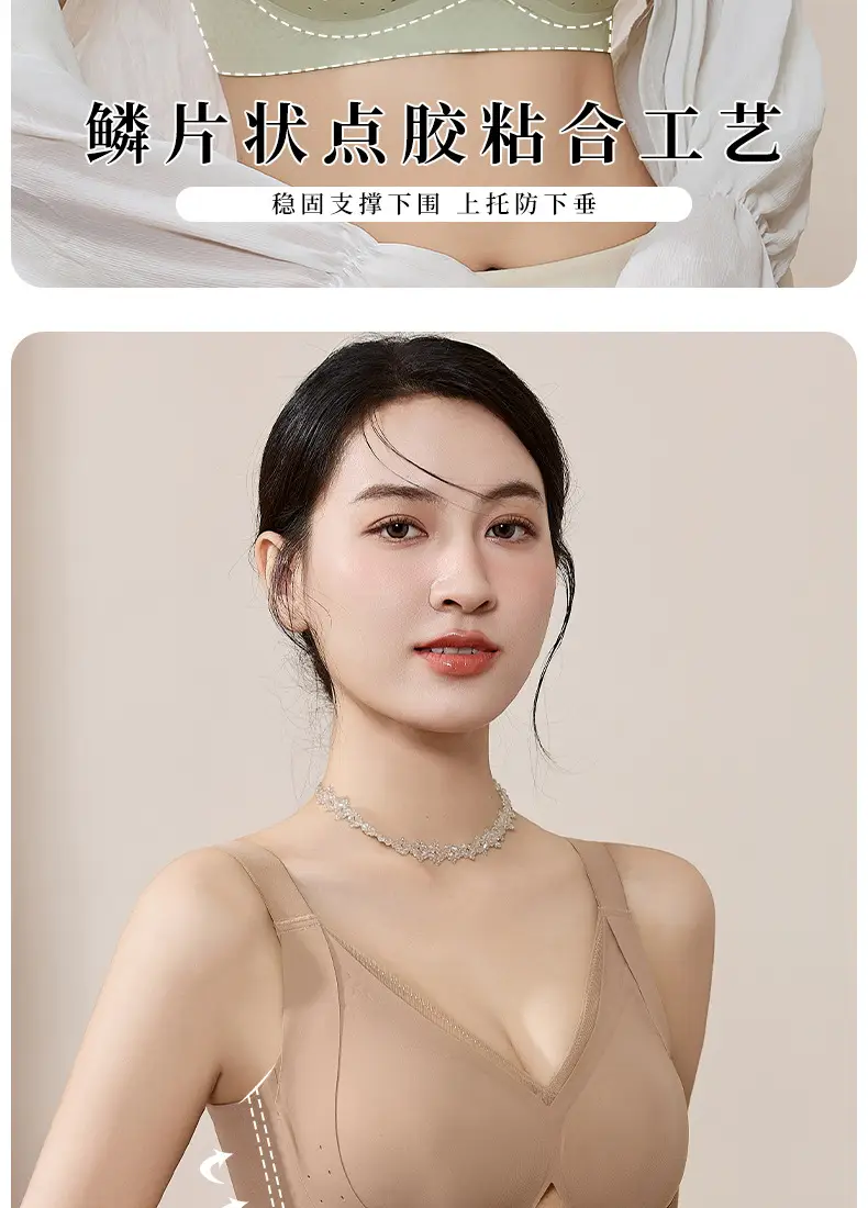 Wire-Free Women's Traceless Bra Large Size — feature 10