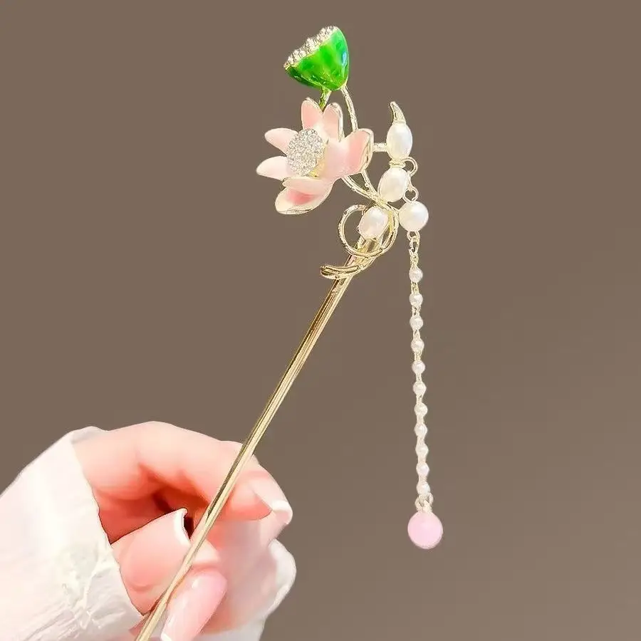 New Chinese Tassel Hairpin Women Ancient High Grade Metal