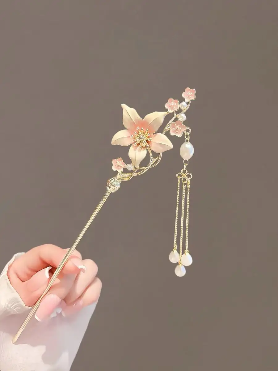 New Chinese Tassel Hairpin Women Ancient High Grade Metal