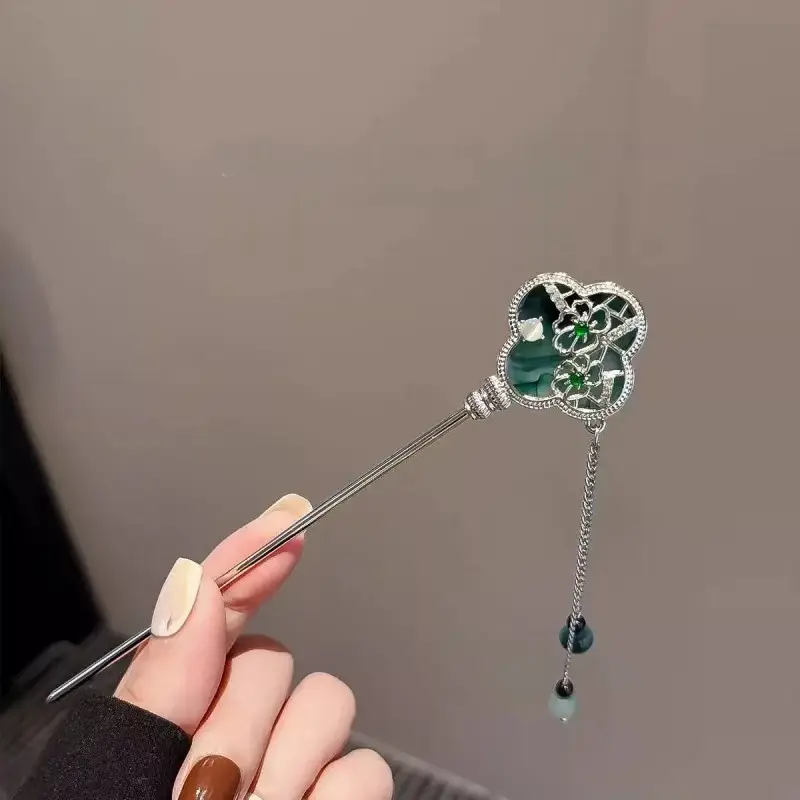New Chinese Tassel Hairpin Women Ancient High Grade Metal