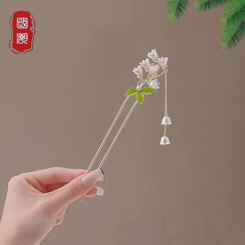 New Chinese Tassel Hairpin Women Ancient High Grade Metal