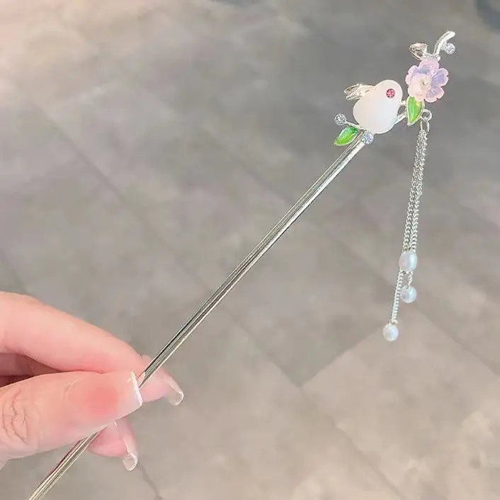 New Chinese Tassel Hairpin Women Ancient High Grade Metal