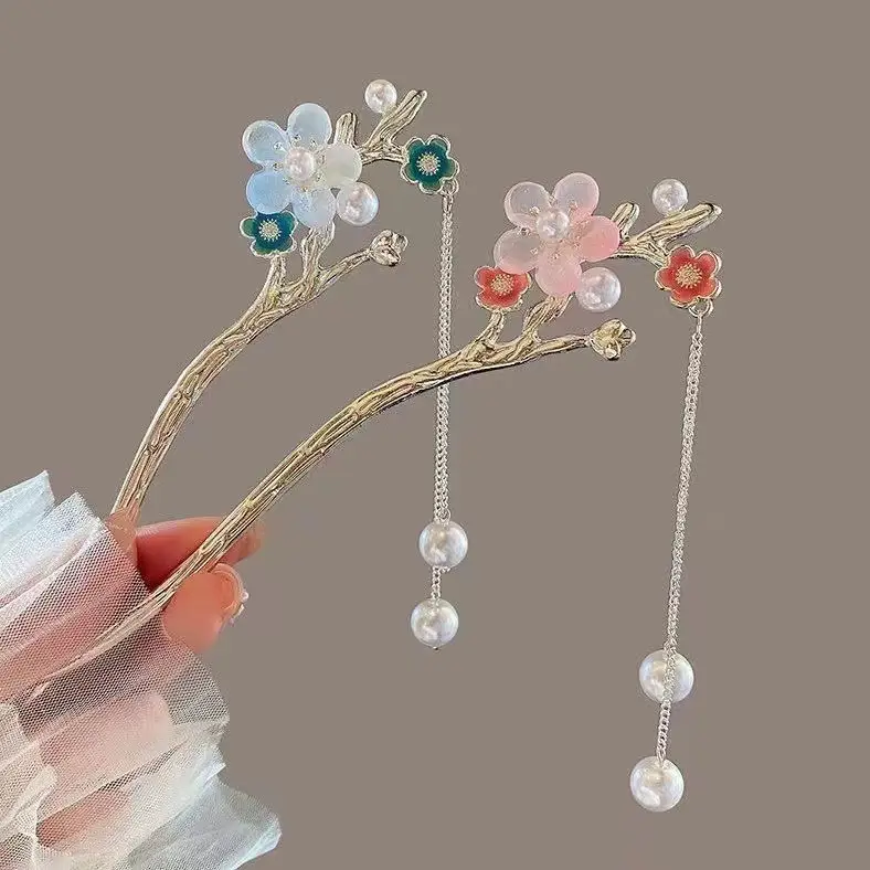 New Chinese Tassel Hairpin Women Ancient High Grade Metal