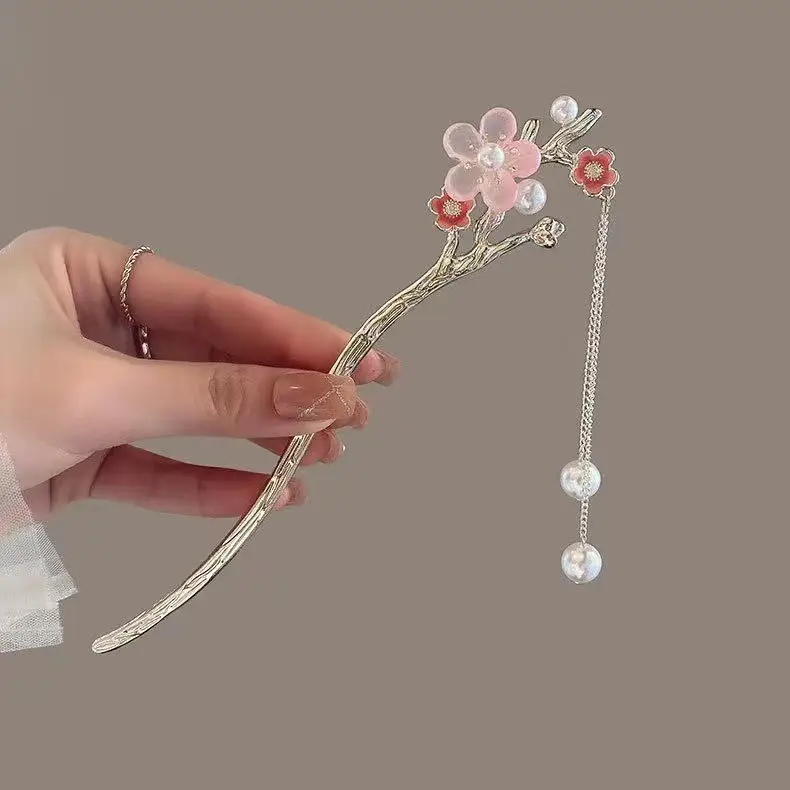 New Chinese Tassel Hairpin Women Ancient High Grade Metal