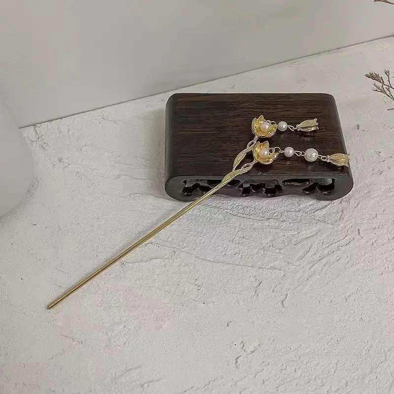 New Chinese Tassel Hairpin Women Ancient High Grade Metal