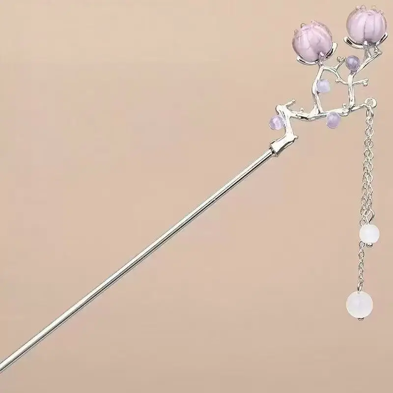 New Chinese Tassel Hairpin Women Ancient High Grade Metal