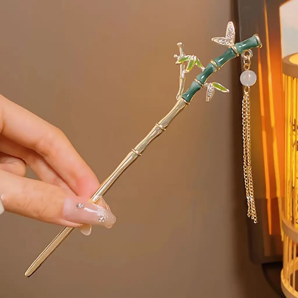 New Chinese Tassel Hairpin Women Ancient High Grade Metal