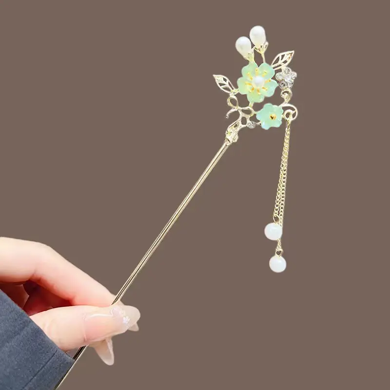 New Chinese Tassel Hairpin Women Ancient High Grade Metal