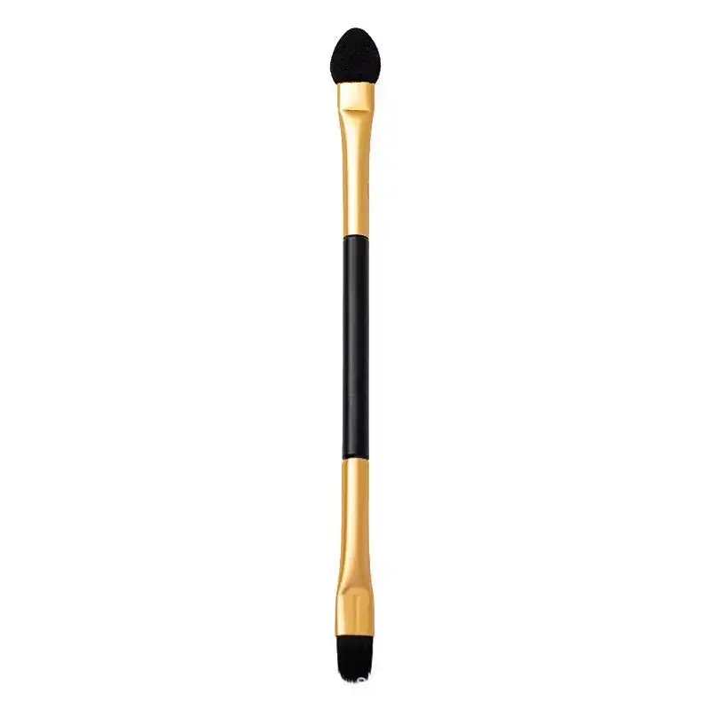 Double Headed Makeup Brushes Eye Shadow Stick Black Gold - Image 6