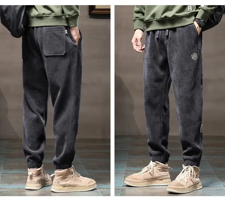 Men's Fleece Lined Winter Sports Pants Grey — feature 17