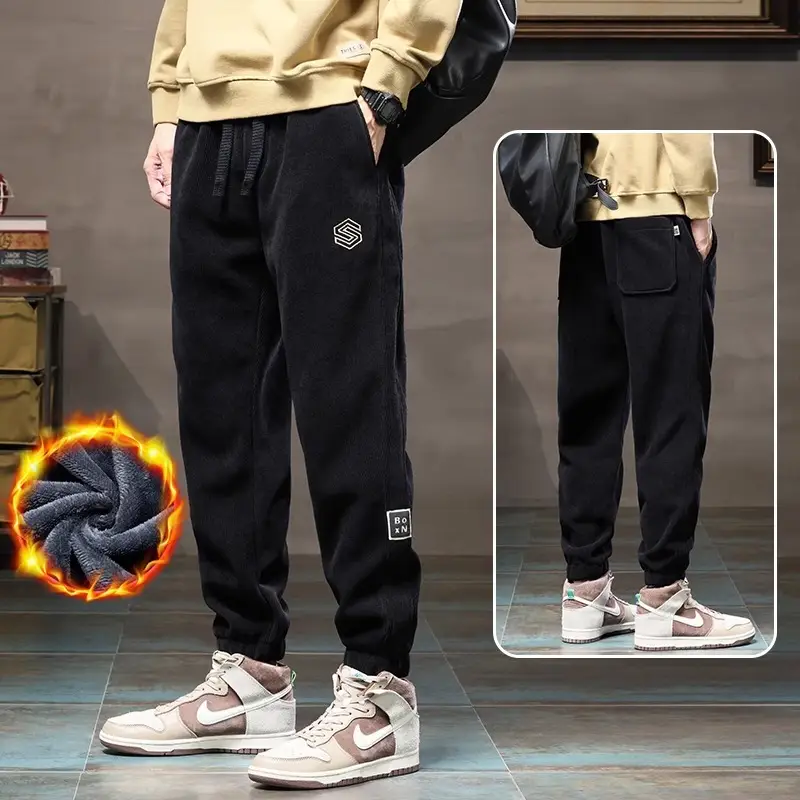 Men's Fleece Lined Winter Sports Pants Grey - Image 2