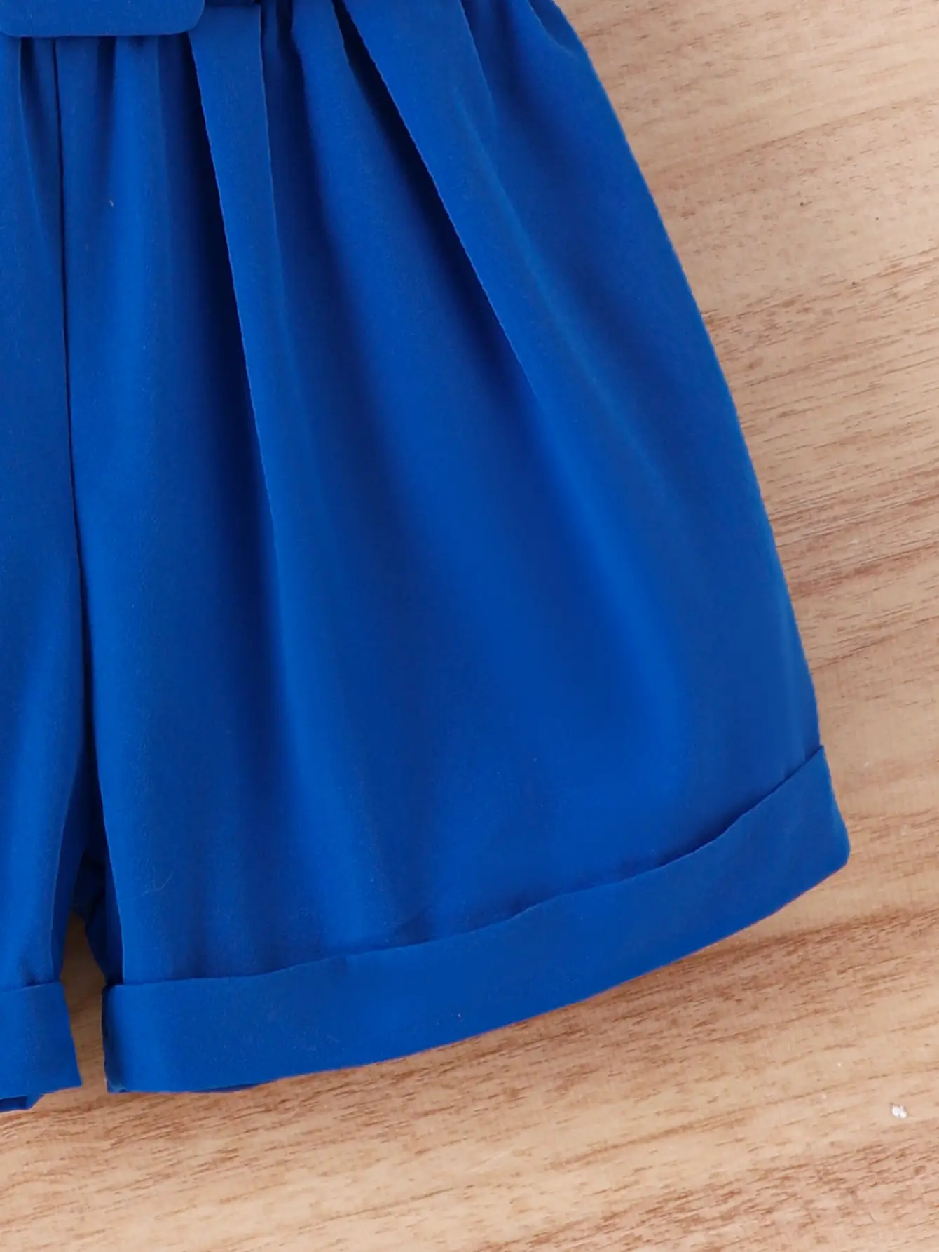 Blue Straw Hat Top for Girls Summer Wear — feature 7