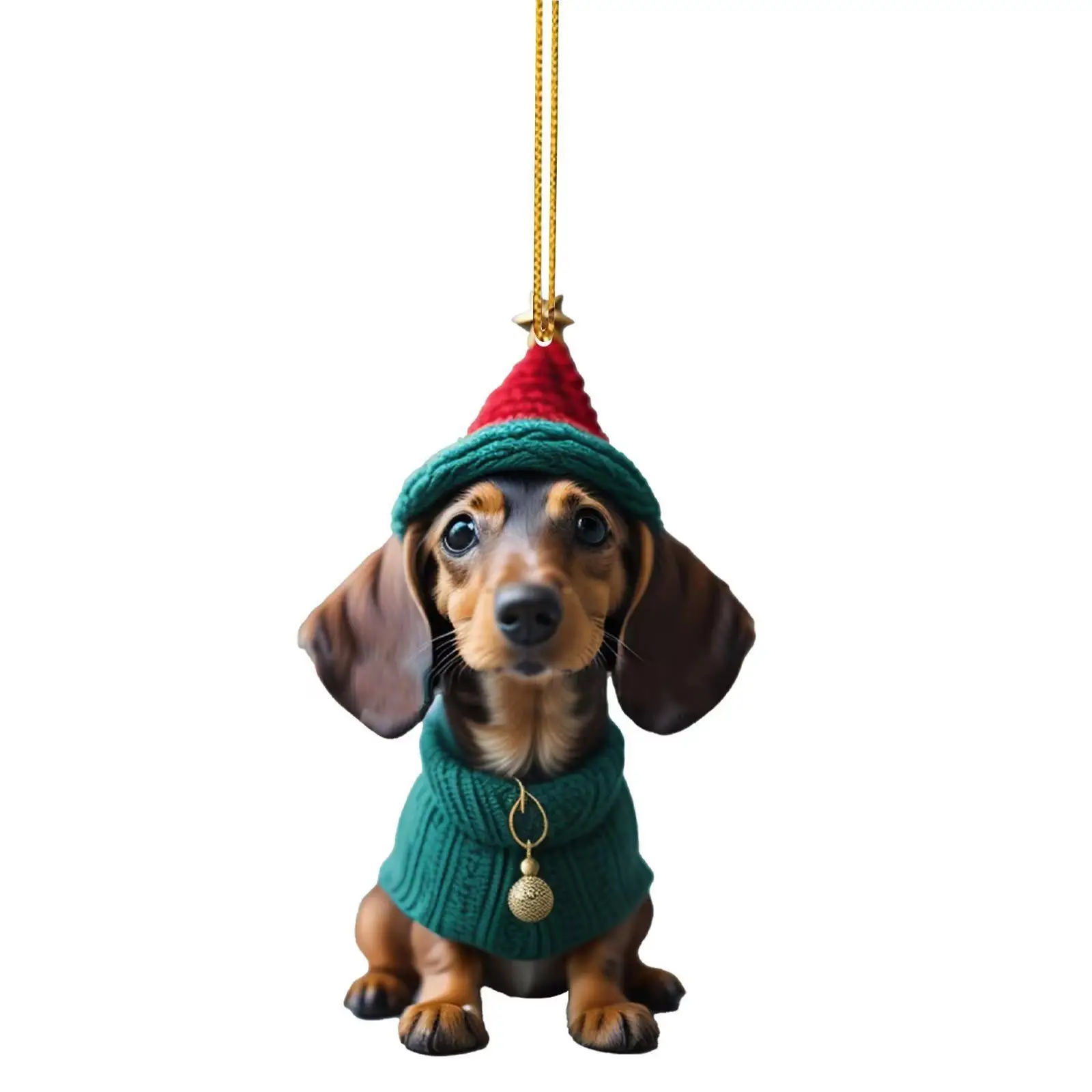 Cross-Country Christmas Dog Sausage Accents Acrylic — feature 6