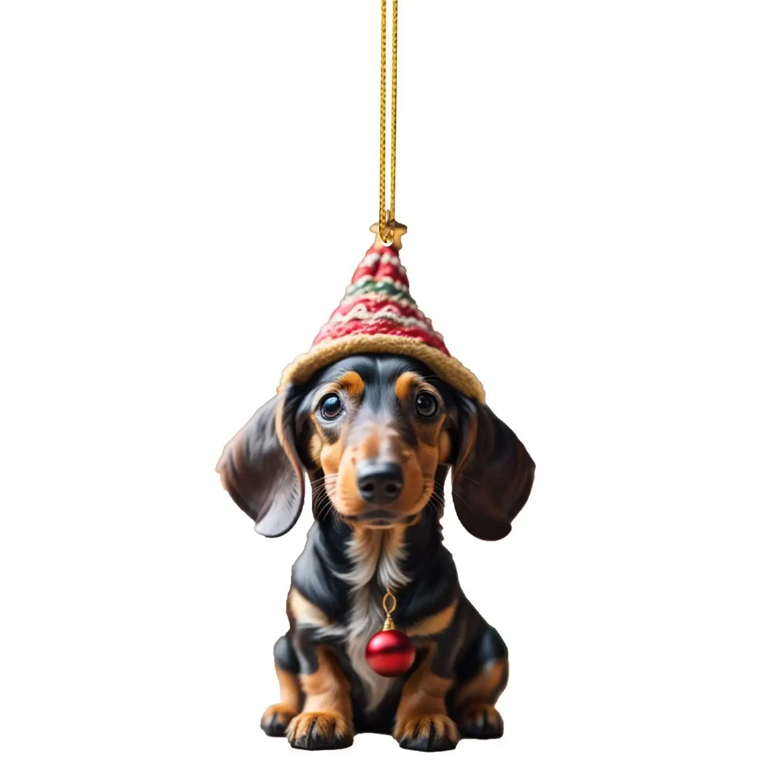 Cross-Country Christmas Dog Sausage Accents Acrylic — feature 8