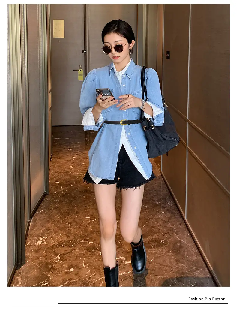 Korean Style Women's Leather Belt with Gold Buckle โ feature 9