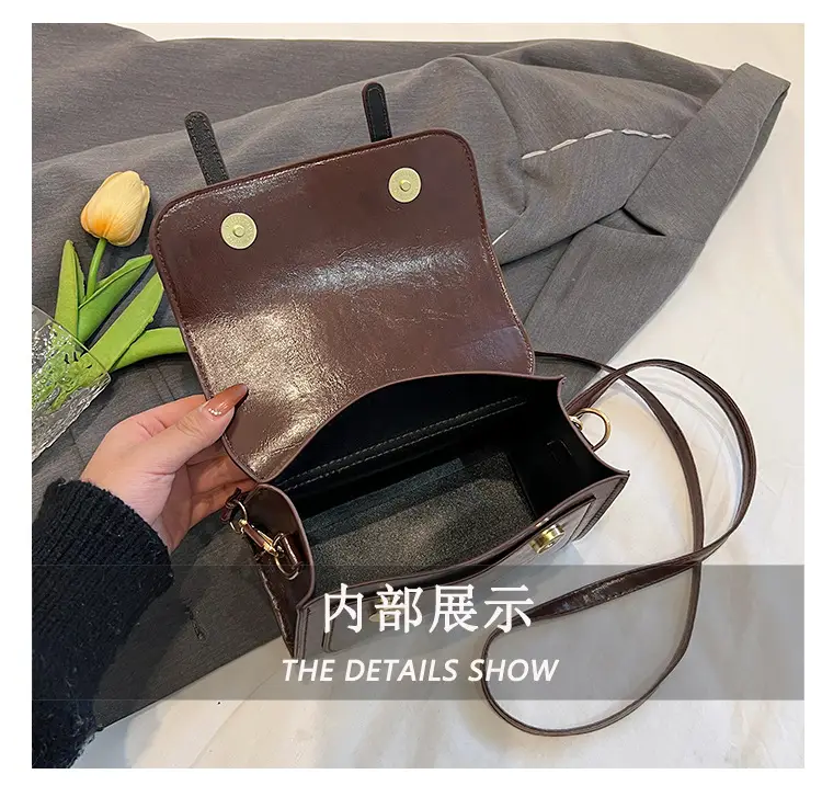 Women Shoulder Messenger Bag Brown Leather Winter 2023 — feature 10