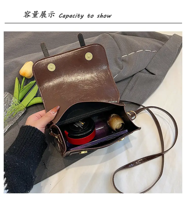 Women Shoulder Messenger Bag Brown Leather Winter 2023 — feature 11