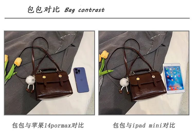 Women Shoulder Messenger Bag Brown Leather Winter 2023 — feature 12