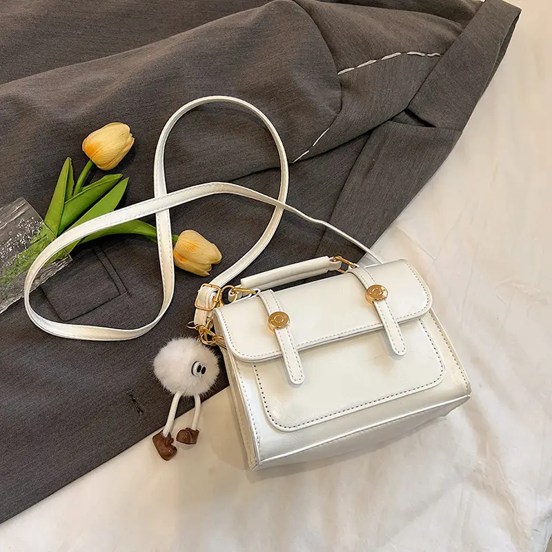 Women Shoulder Messenger Bag Brown Leather Winter 2023 - Image 6