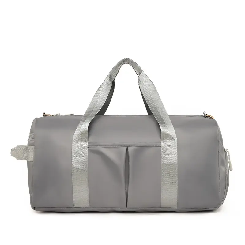 Women's Grey Multi-Compartment Duffle Bag - Image 4