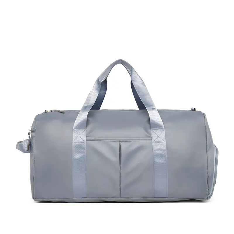 Women's Grey Multi-Compartment Duffle Bag - Image 7