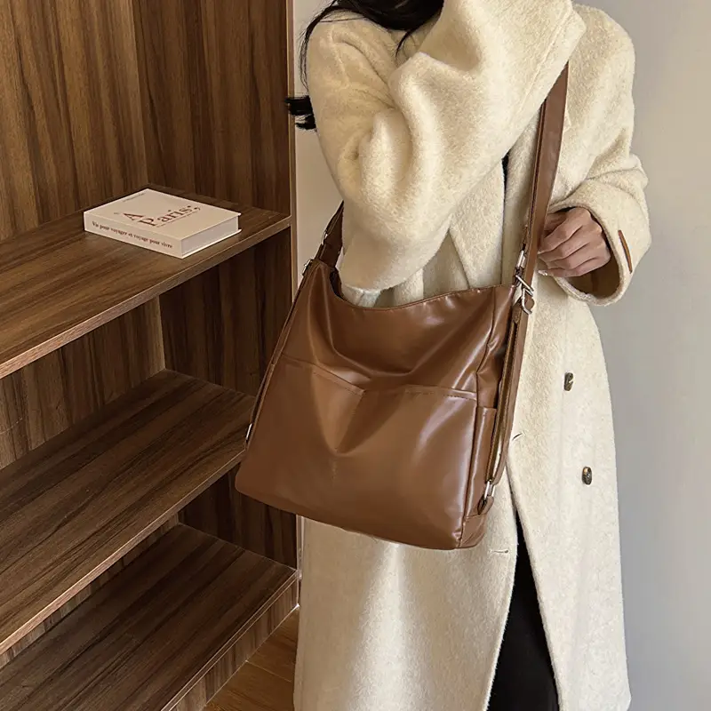 Women Retro Brown Crossbody Bag 2026 - Image 7