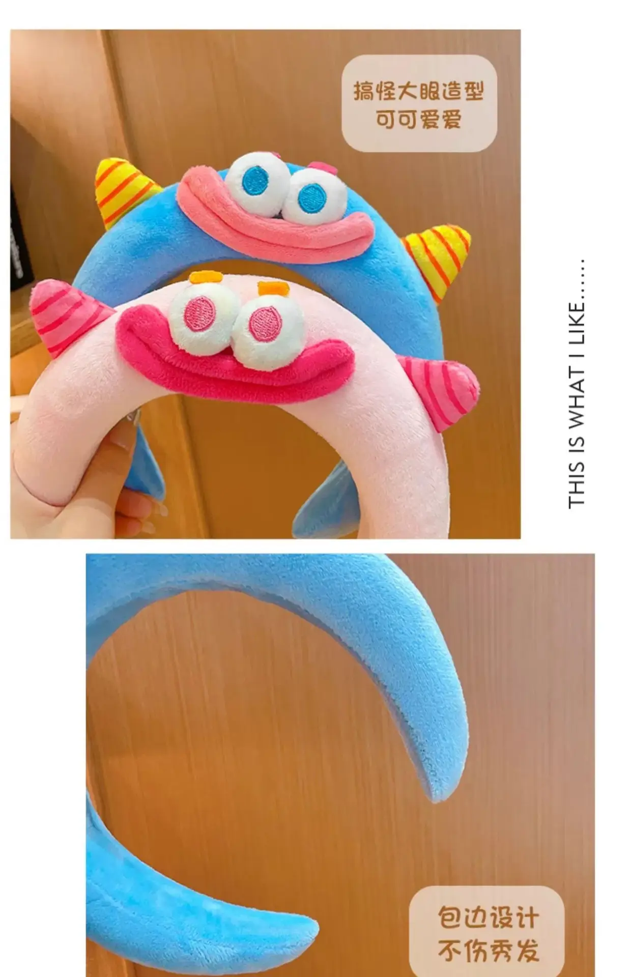 Cute Cartoon Monster Headband Green Purple Hairpin — feature 6