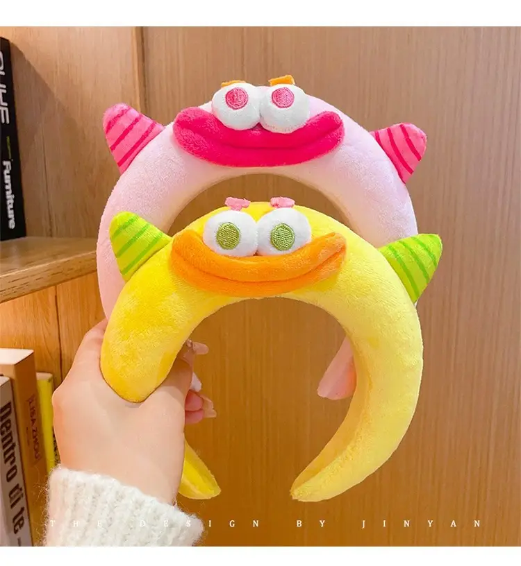Cute Cartoon Monster Headband Green Purple Hairpin — feature 8