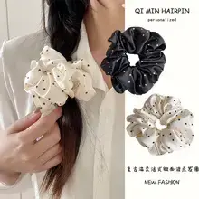 Velvet Bow Hairpins 2 Pack Gray Rhinestone Clip Side — feature 3