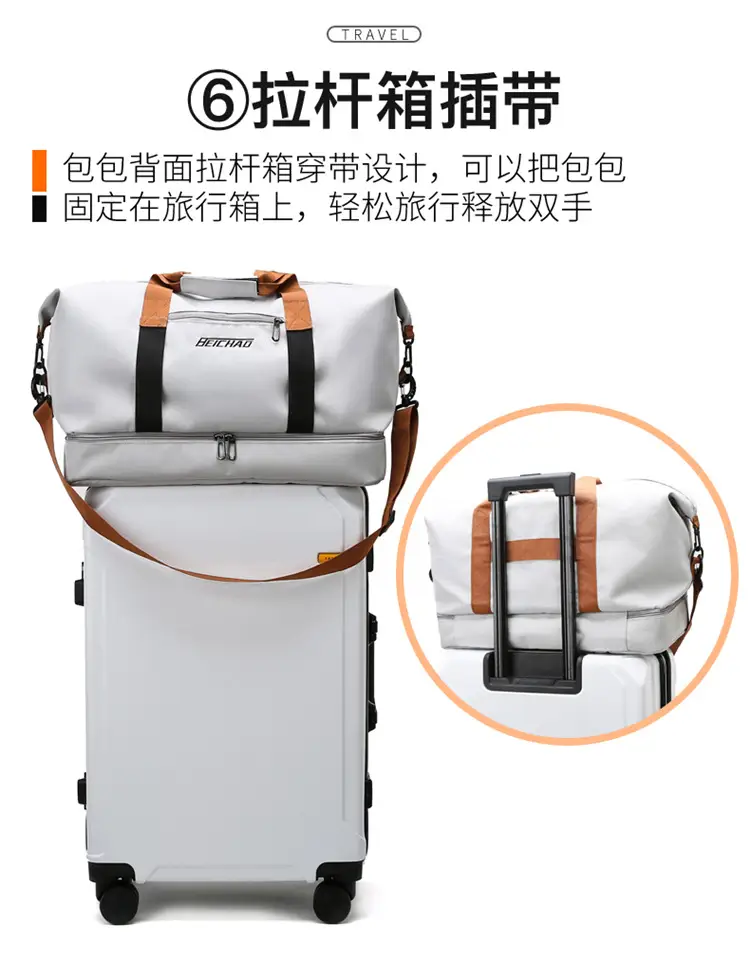 Red Crossbody Yoga Fitness Bag Large Capacity — feature 15