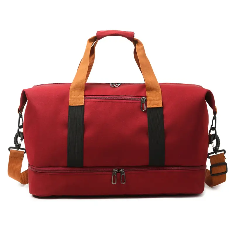 Red Crossbody Yoga Fitness Bag Large Capacity